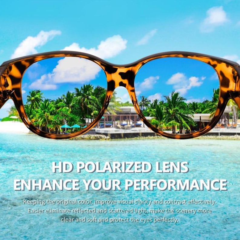 Polarized UV400 Fitover Sunglasses with Large Lens