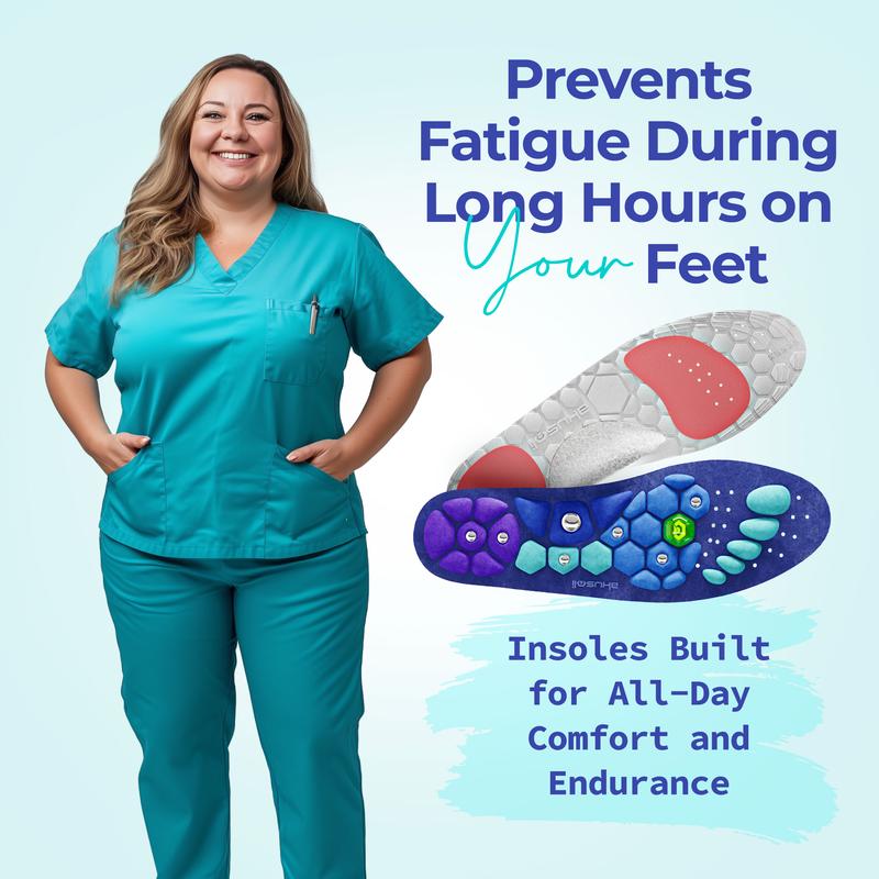Shock Absorbing Insoles for All Day | Comfort Arch Support | Premium Materials | Fits for All Shoes